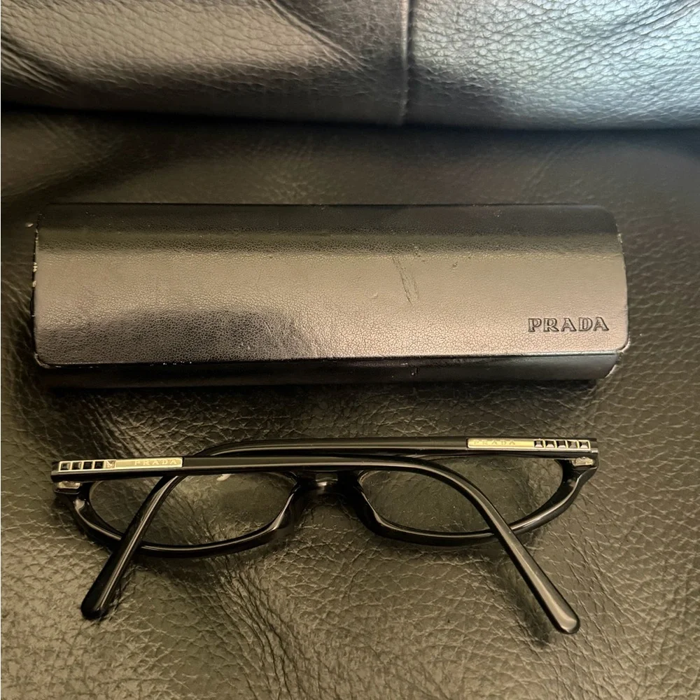 Prada Black Eyeglasses with case